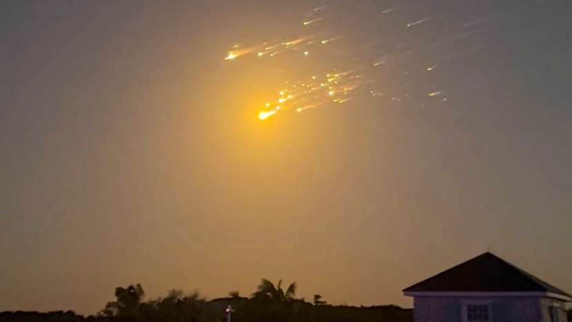 SpaceX's Starship explodes in space, raining debris over Caribbean