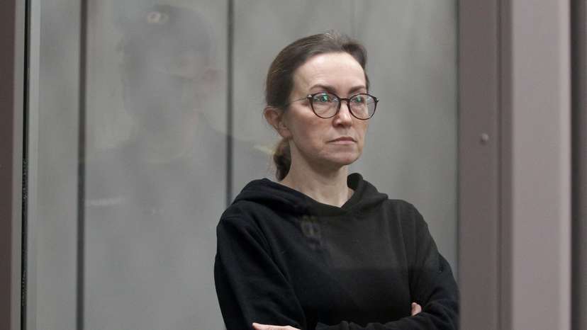 Journalist Alsu Kurmasheva attends a court hearing in Kazan