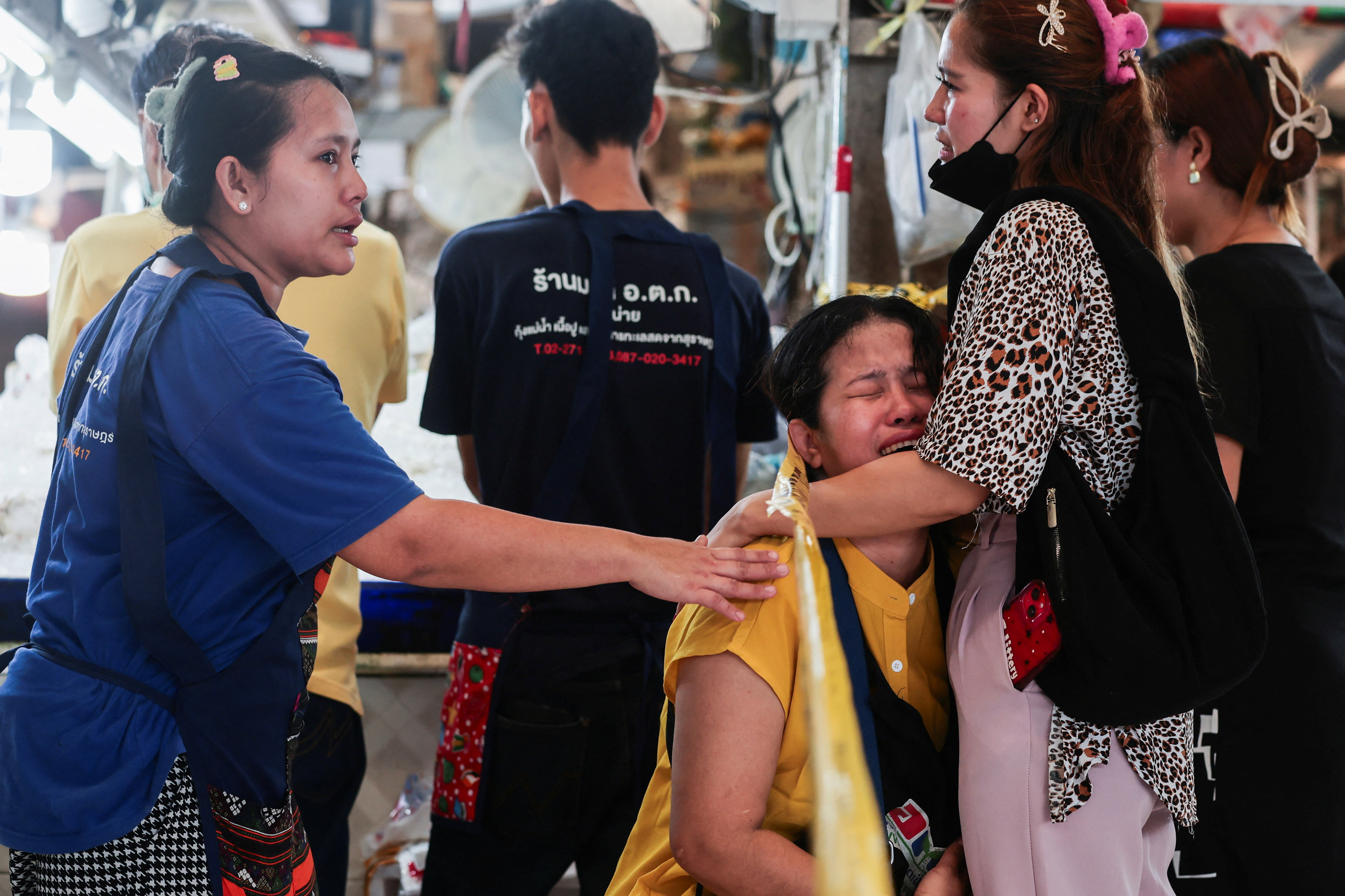Deadly shooting incident in a market in Bangkok