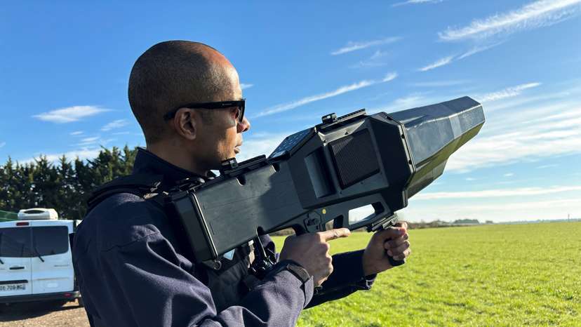 French air force carry out anti-drone exercise to prepare for Paris 2024 Olympics