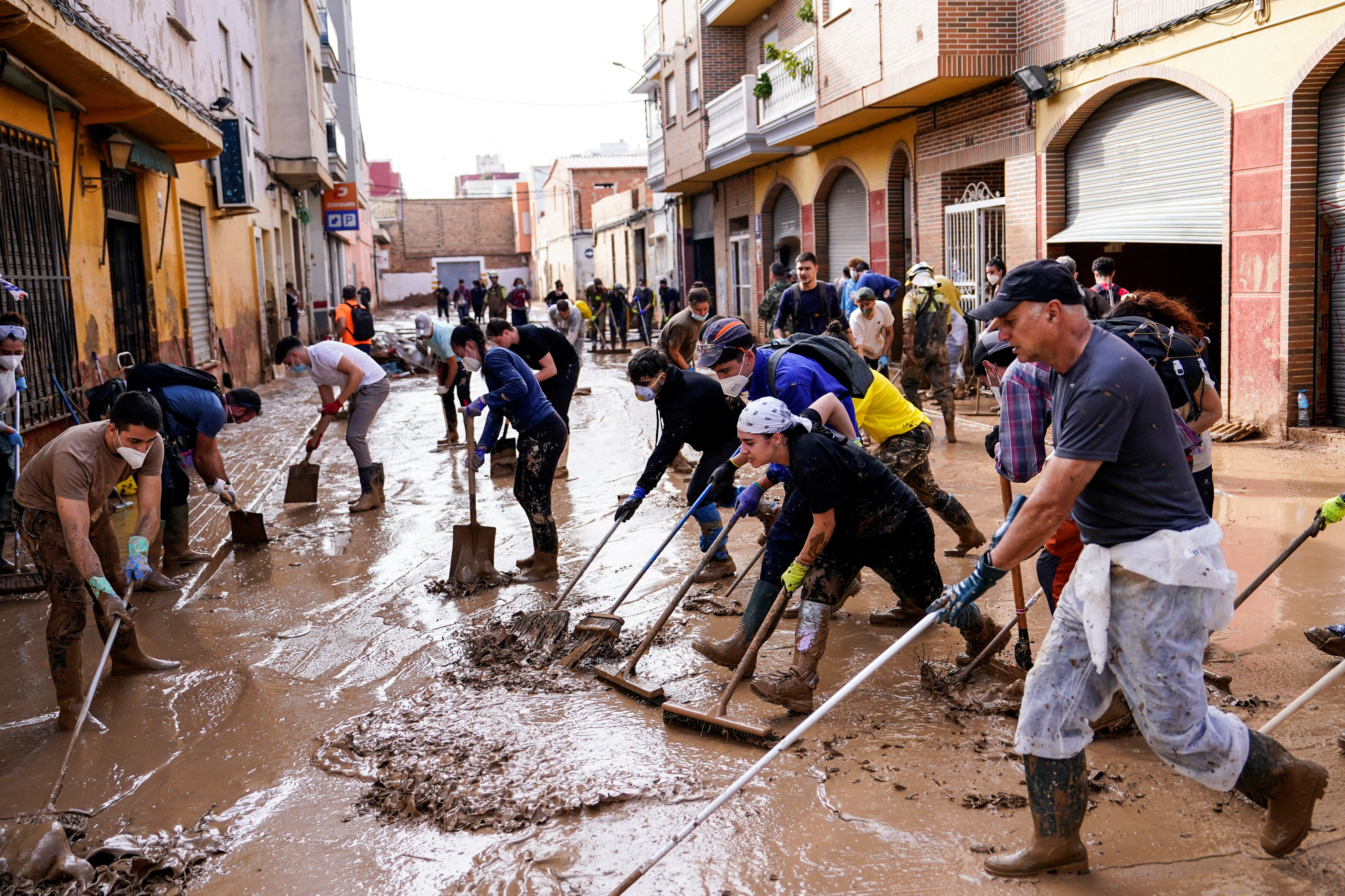 Aftermath of the flooding caused by heavy rains in Massanassa, Valencia