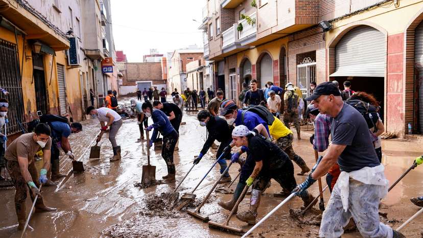 Aftermath of the flooding caused by heavy rains in Massanassa, Valencia