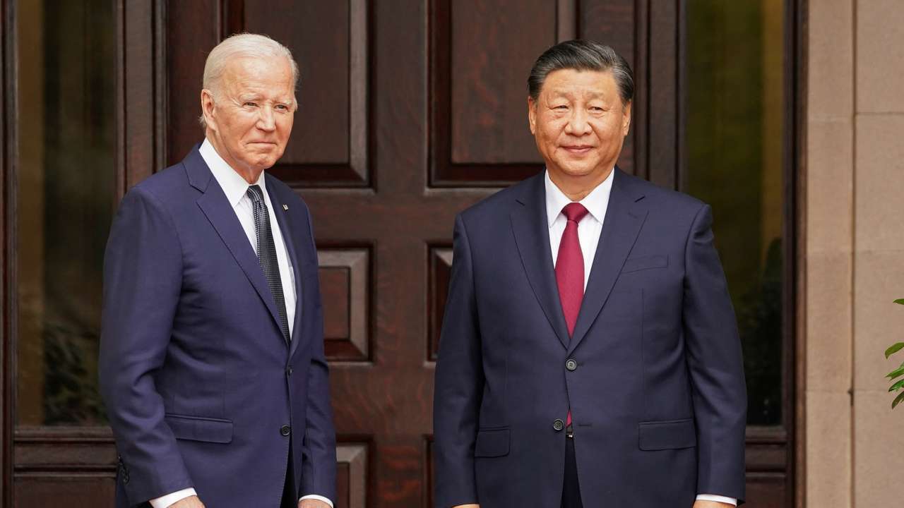 U.S. President Joe Biden meets with Chinese President Xi Jinping on the sidelines of APEC summit, in Woodside