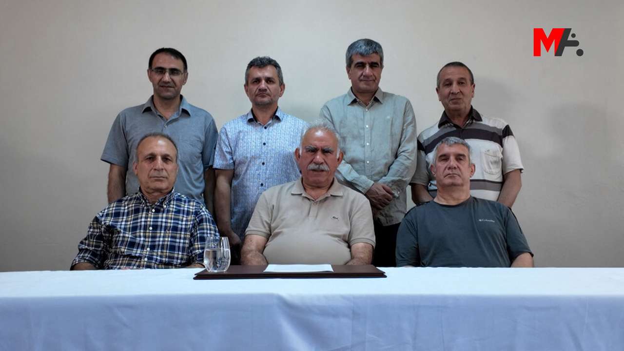 Jailed PKK leader Ocalan is seen in the prison island of Imrali