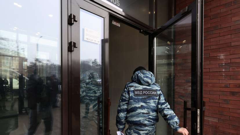 The site of the assassination attempt on Russian Lieutenant General Vladimir Alexeyev in Moscow