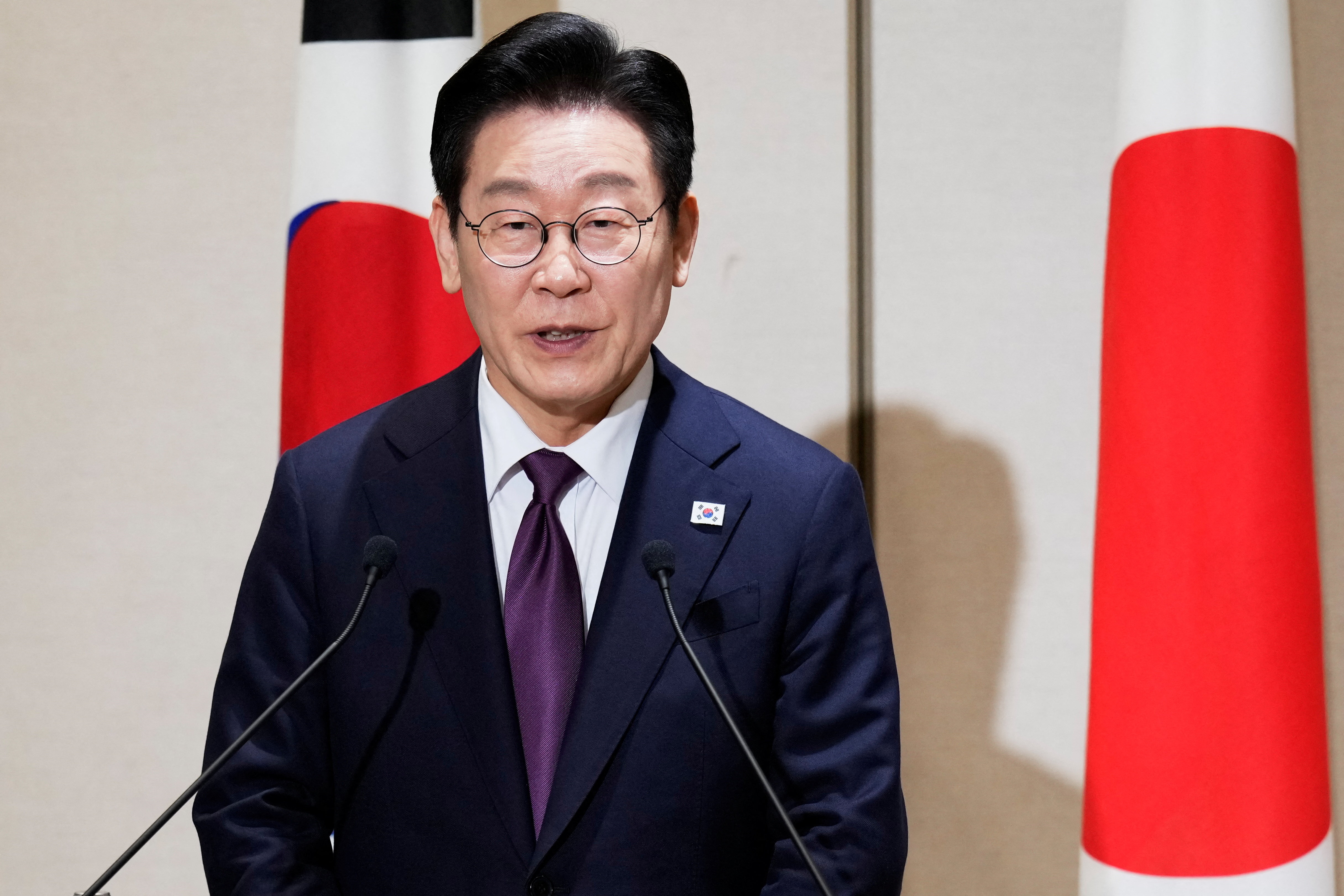 South Korea's President Lee visits Japan