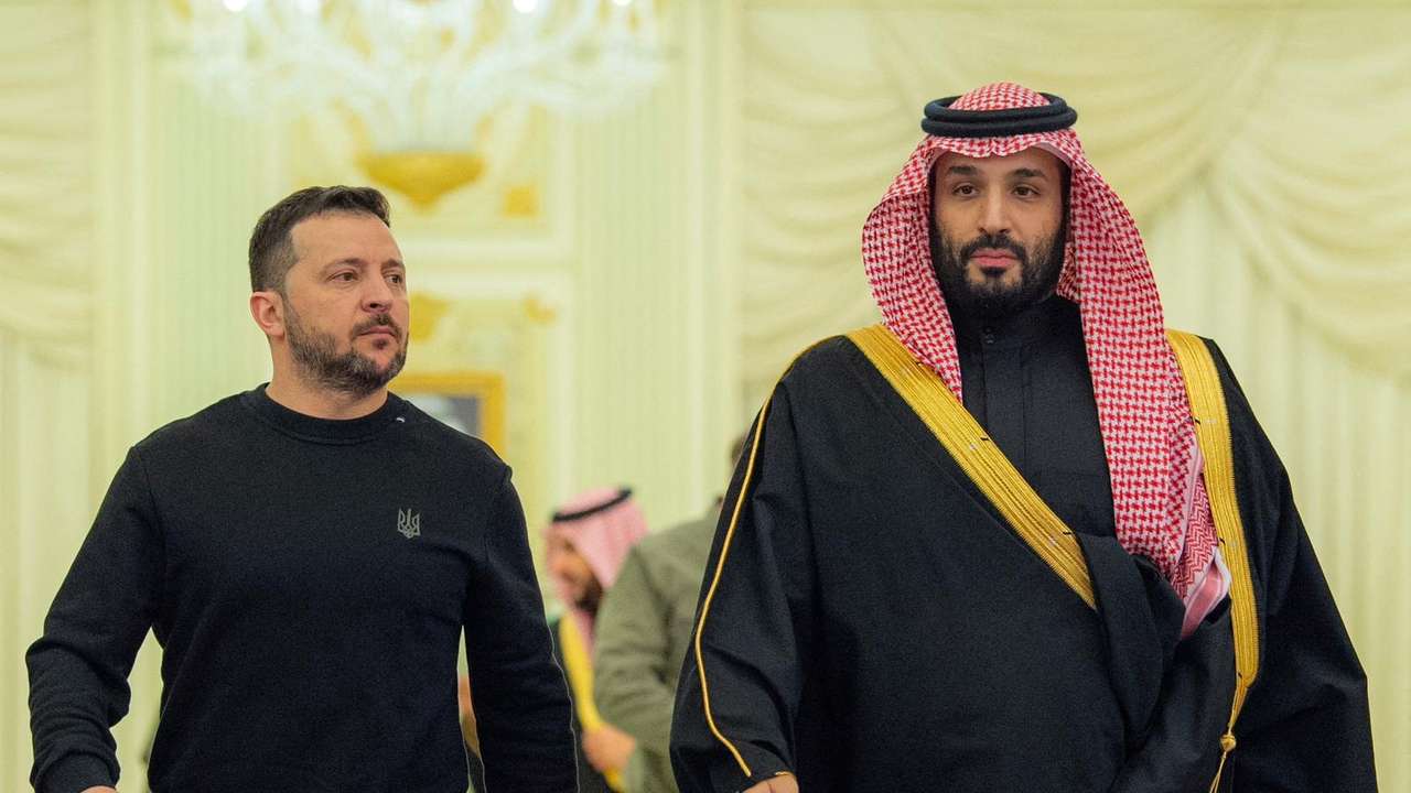 Ukrainian President Volodymyr Zelenskiy meets Saudi Crown Prince Mohammed bin Salman in Riyadh