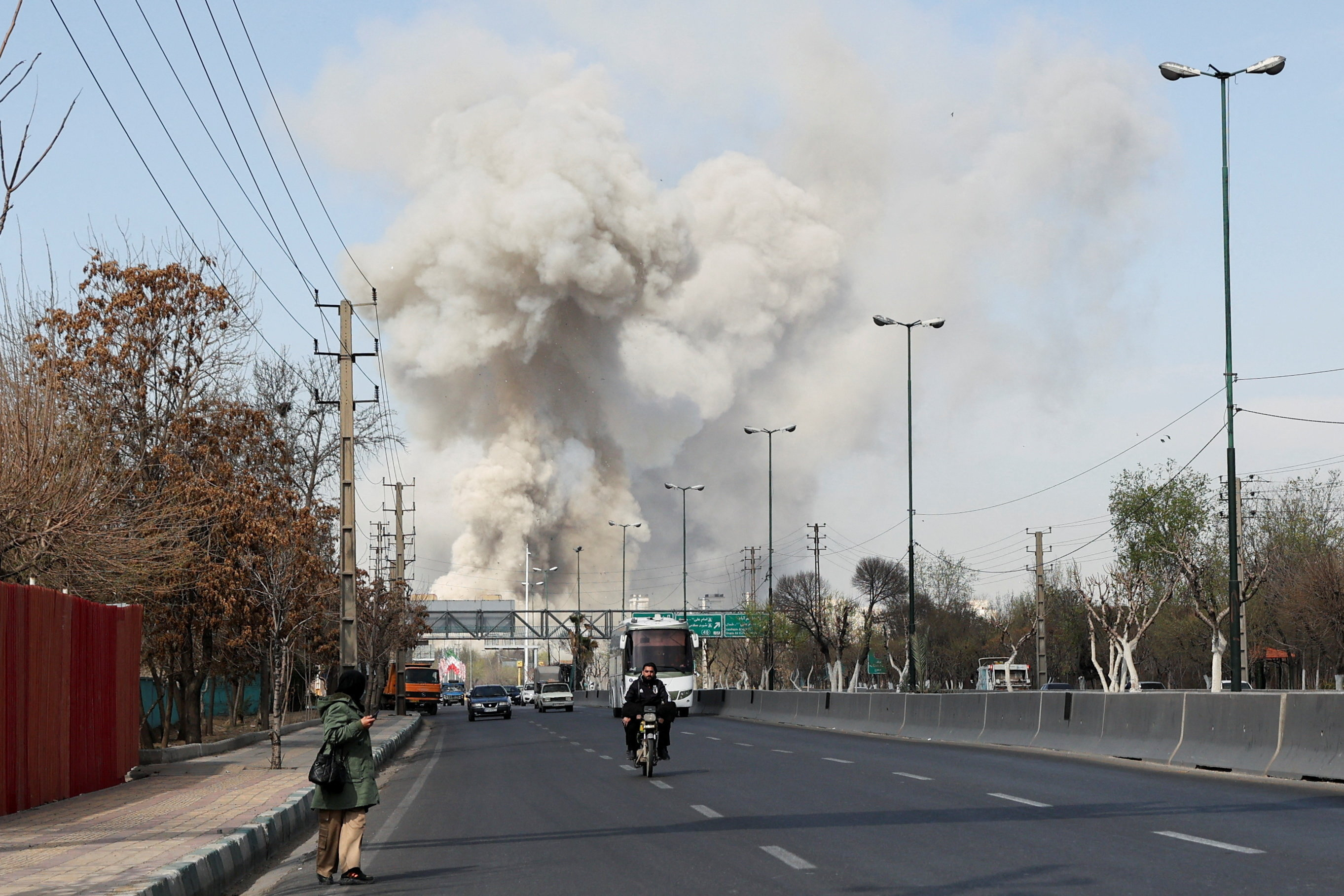 Smoke rises following an explosion, amid the U.S.-Israeli conflict with Iran, in Tehran