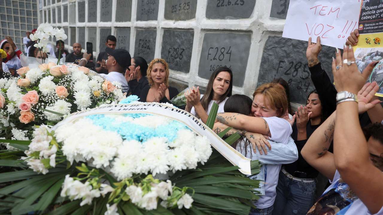 FILE PHOTO: Funeral for Ravel Rios, one of those killed during a deadly police operation against drug trafficking, in Rio de Janeiro