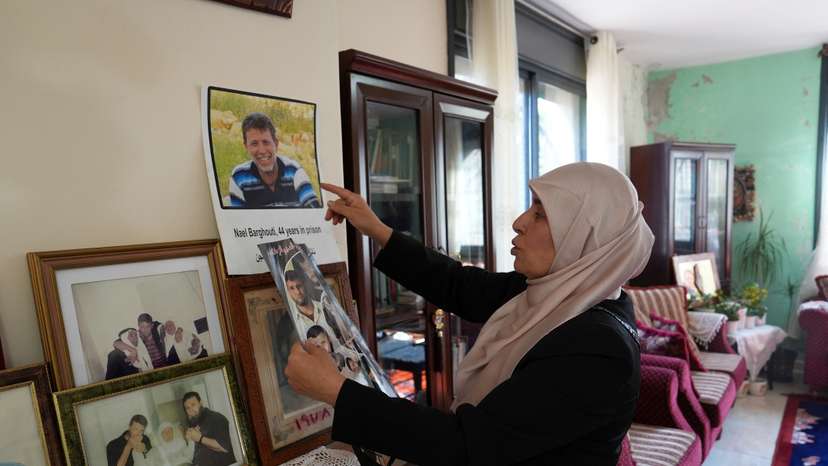 A Palestinian wife hopes her jailed husband will soon be freed