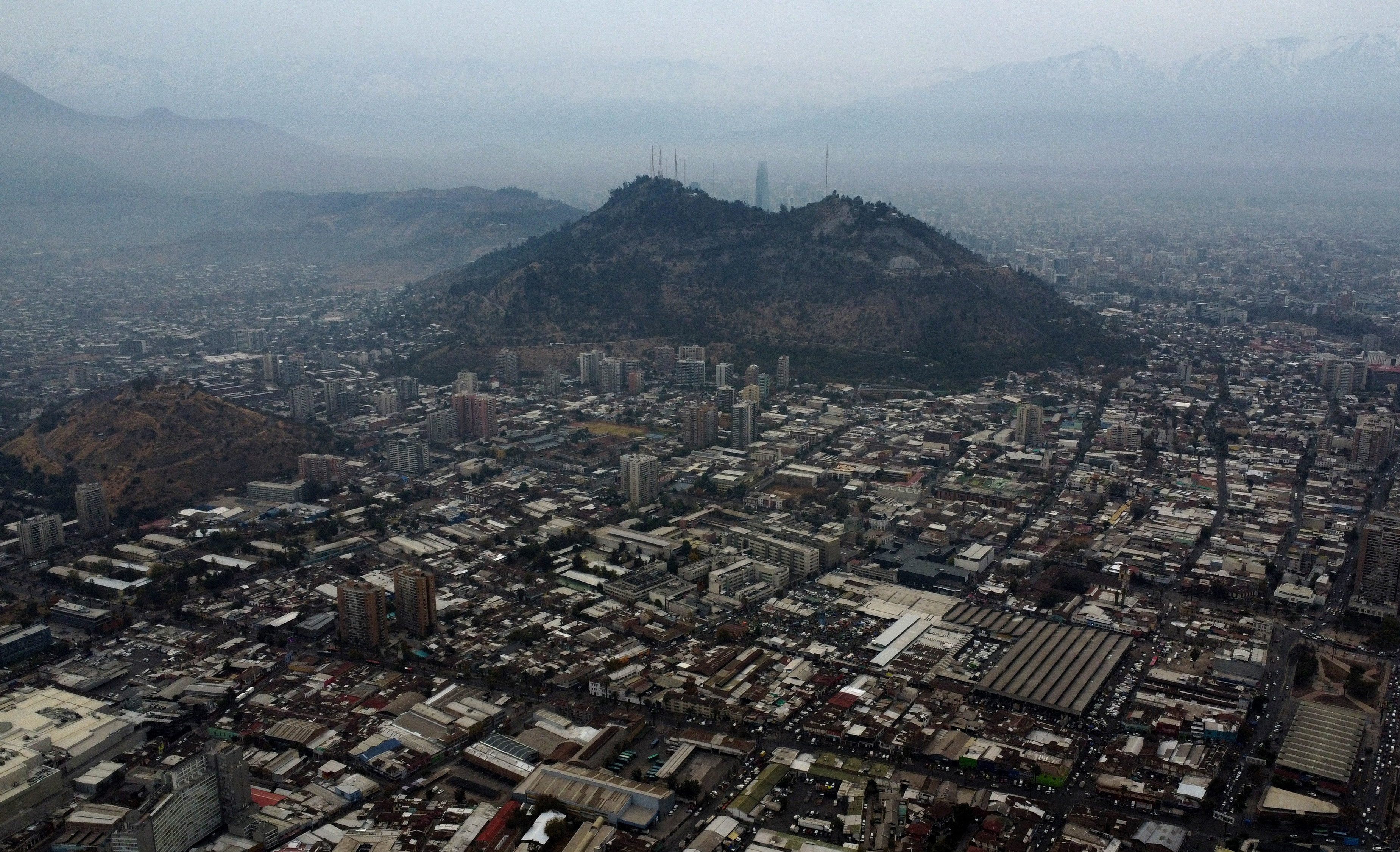 Season of low temperatures in Santiago
