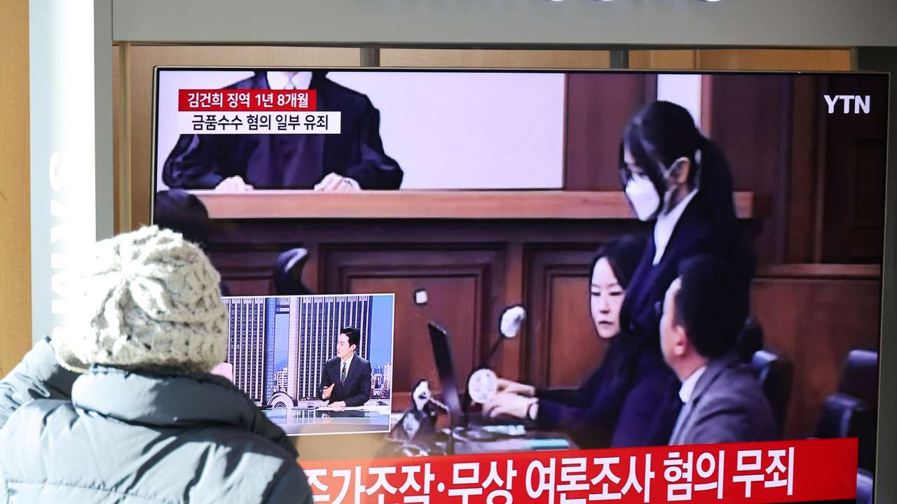 South Korea court sentences ex-first lady Kim to jail term for bribery