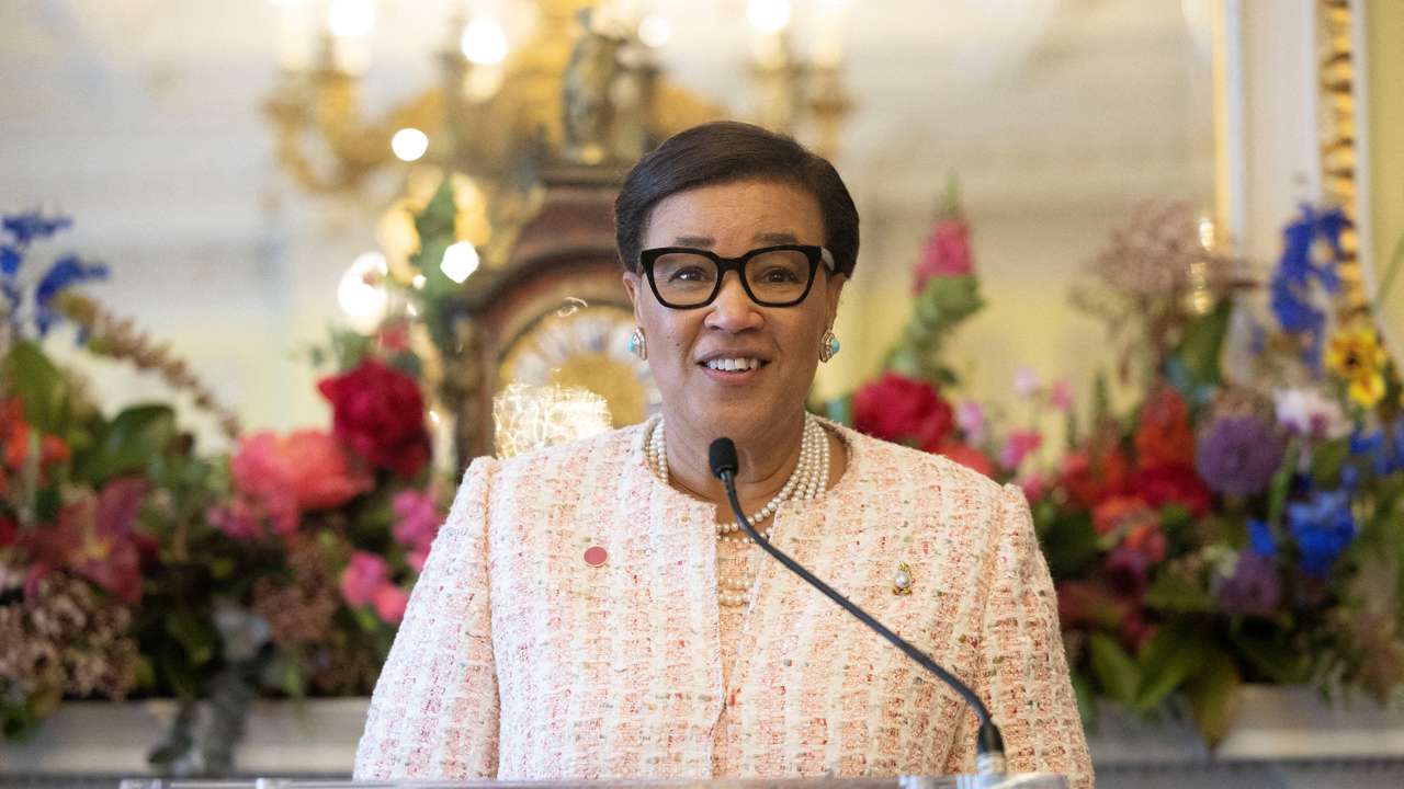 Britain's King Charles meets Commonwealth Leaders at Marlborough House, London
