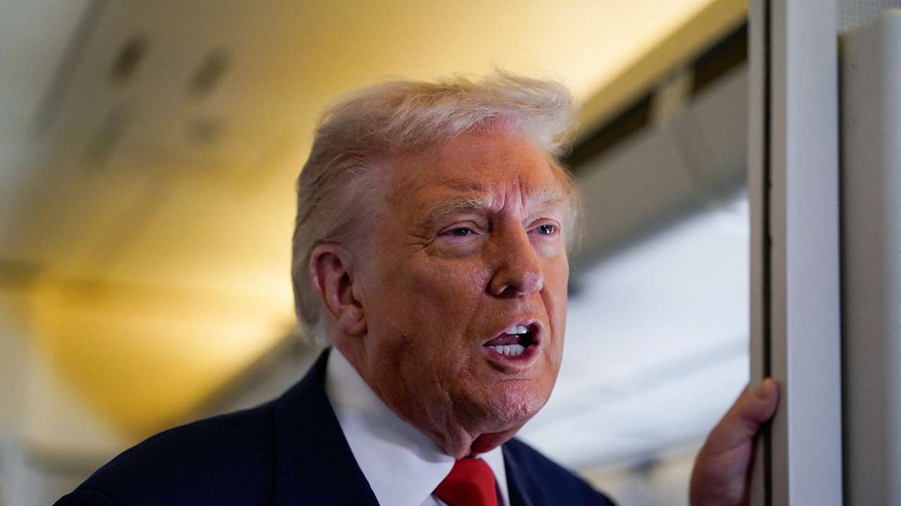 U.S. President Trump departs for Florida from Joint Base Andrews