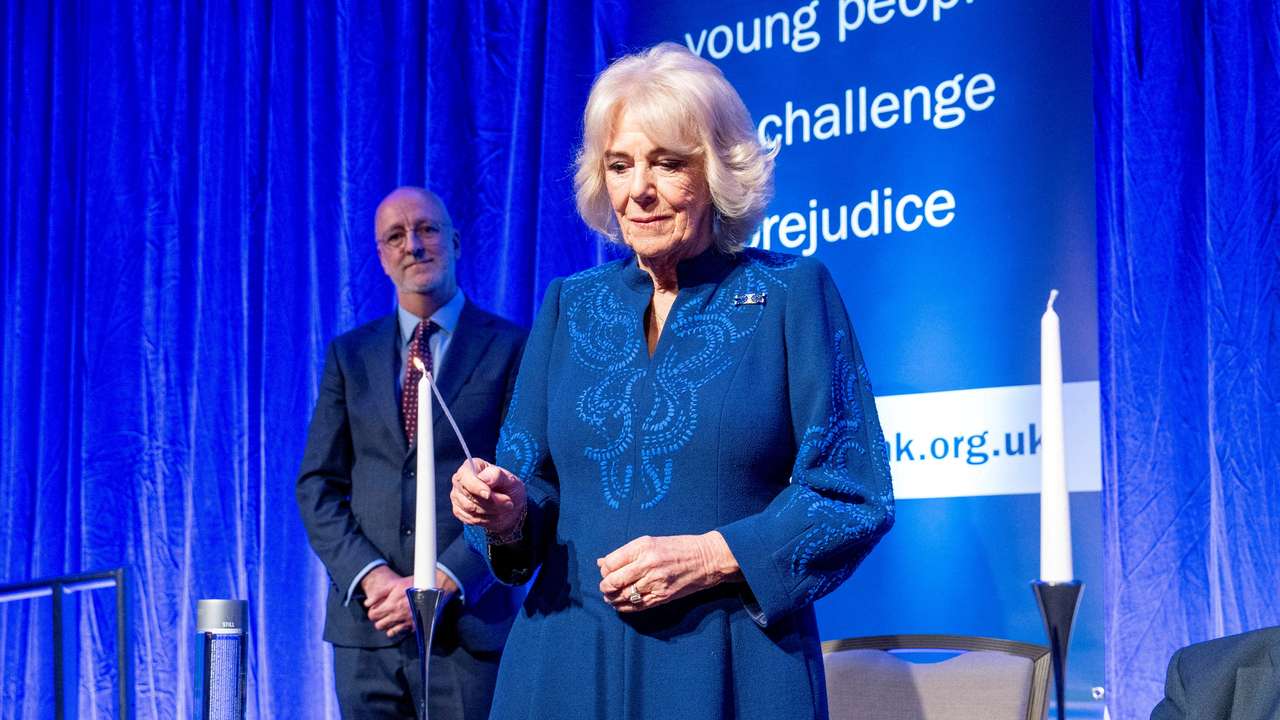 Her Majesty The Queen attends a reception for Holocaust Memorial Day
