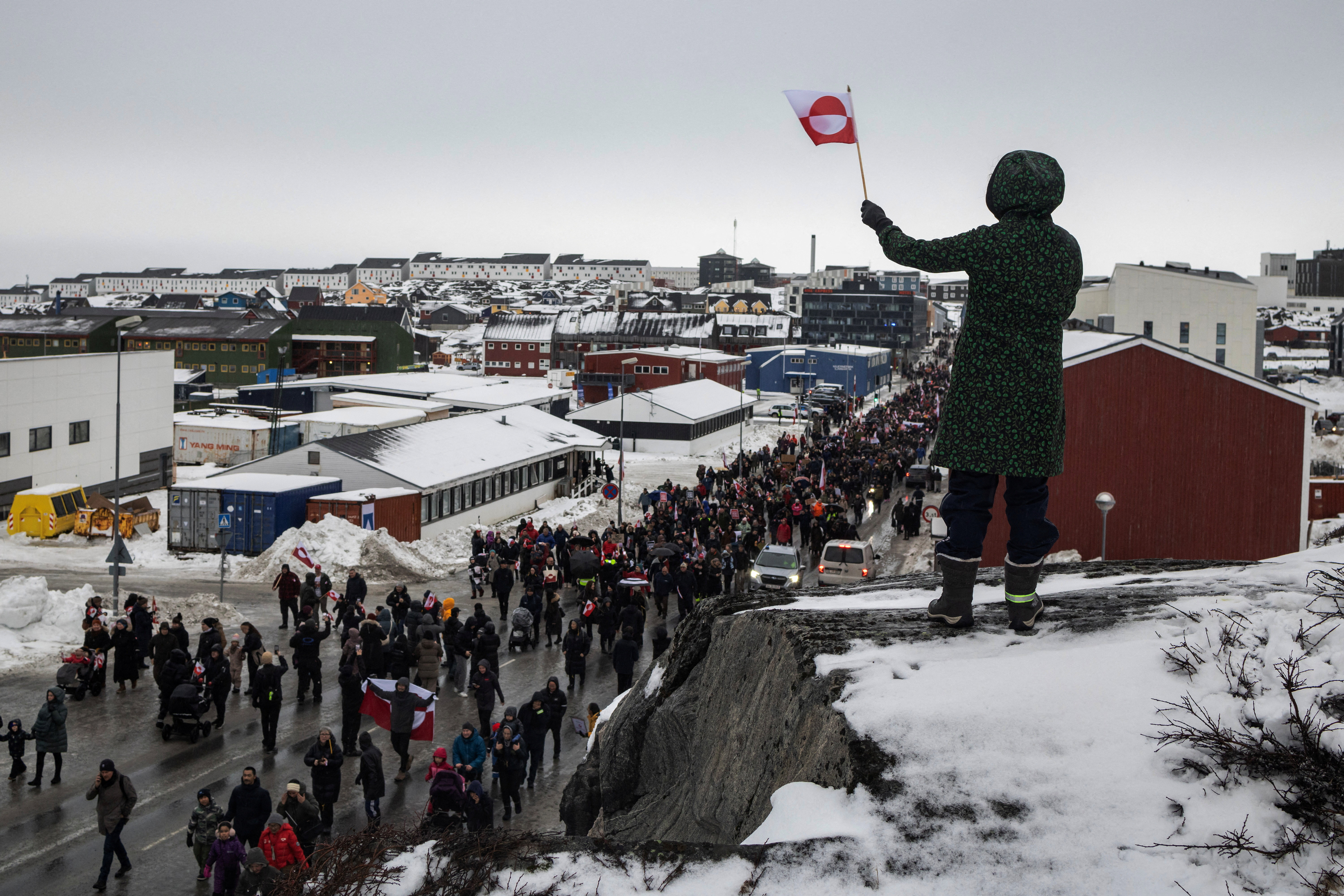 Protesters rally in Greenland against Trump annexation threat