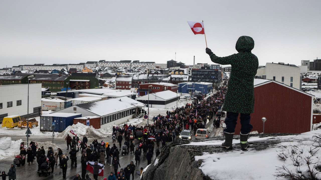 Protesters rally in Greenland against Trump annexation threat