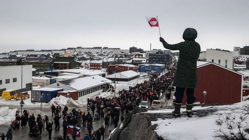 Protesters rally in Greenland against Trump annexation threat