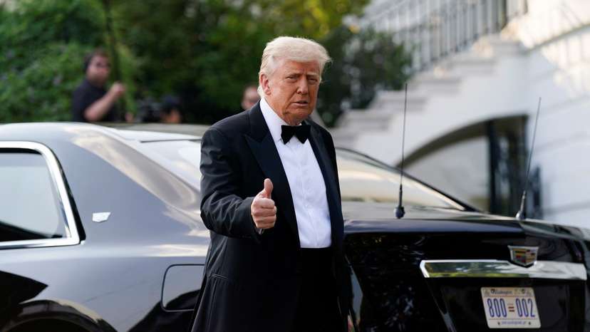 U.S. President Trump attends "Les Miserables" opening night at the Kennedy Center in Washington
