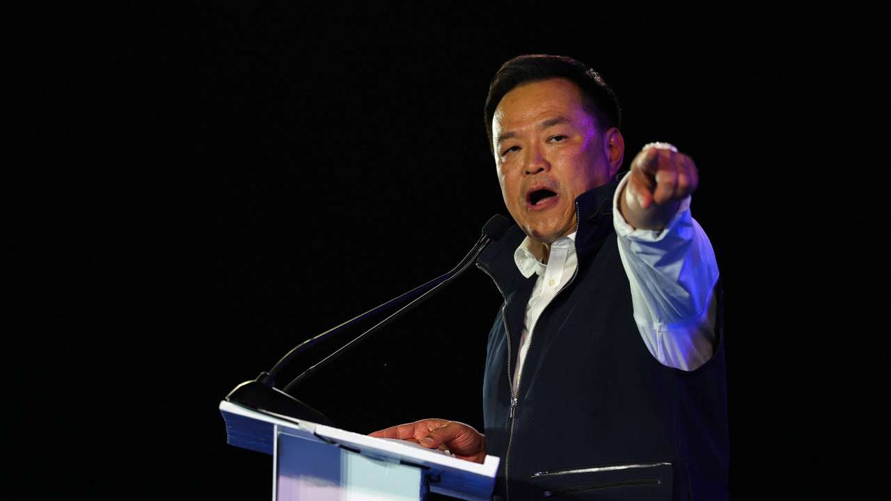 Thailand's Bhumjaithai party campaign ahead of Thailand's general election in Bangkok