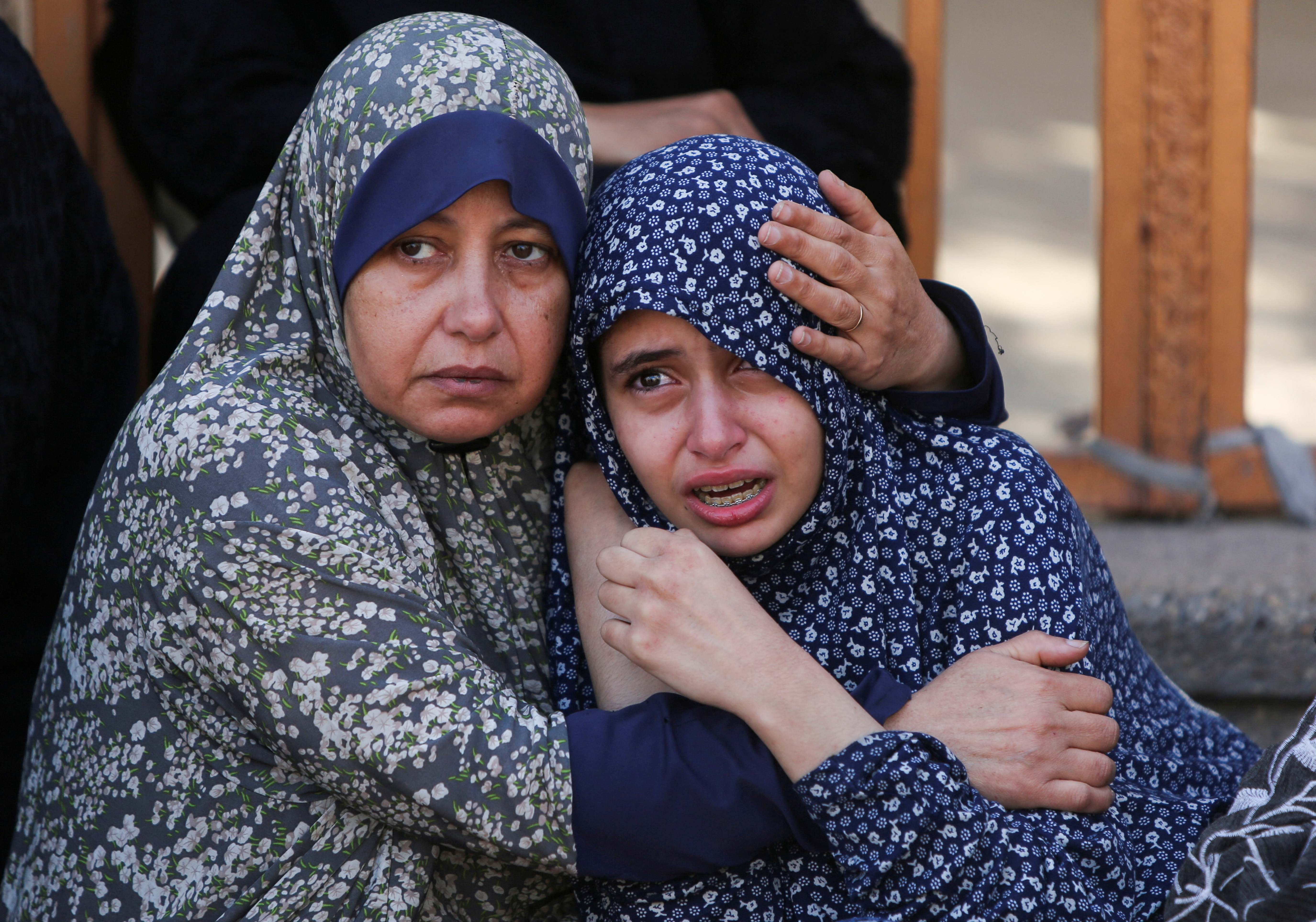 Aftermath of what the Gaza health ministry say was Israeli fire near a distribution site in Rafah