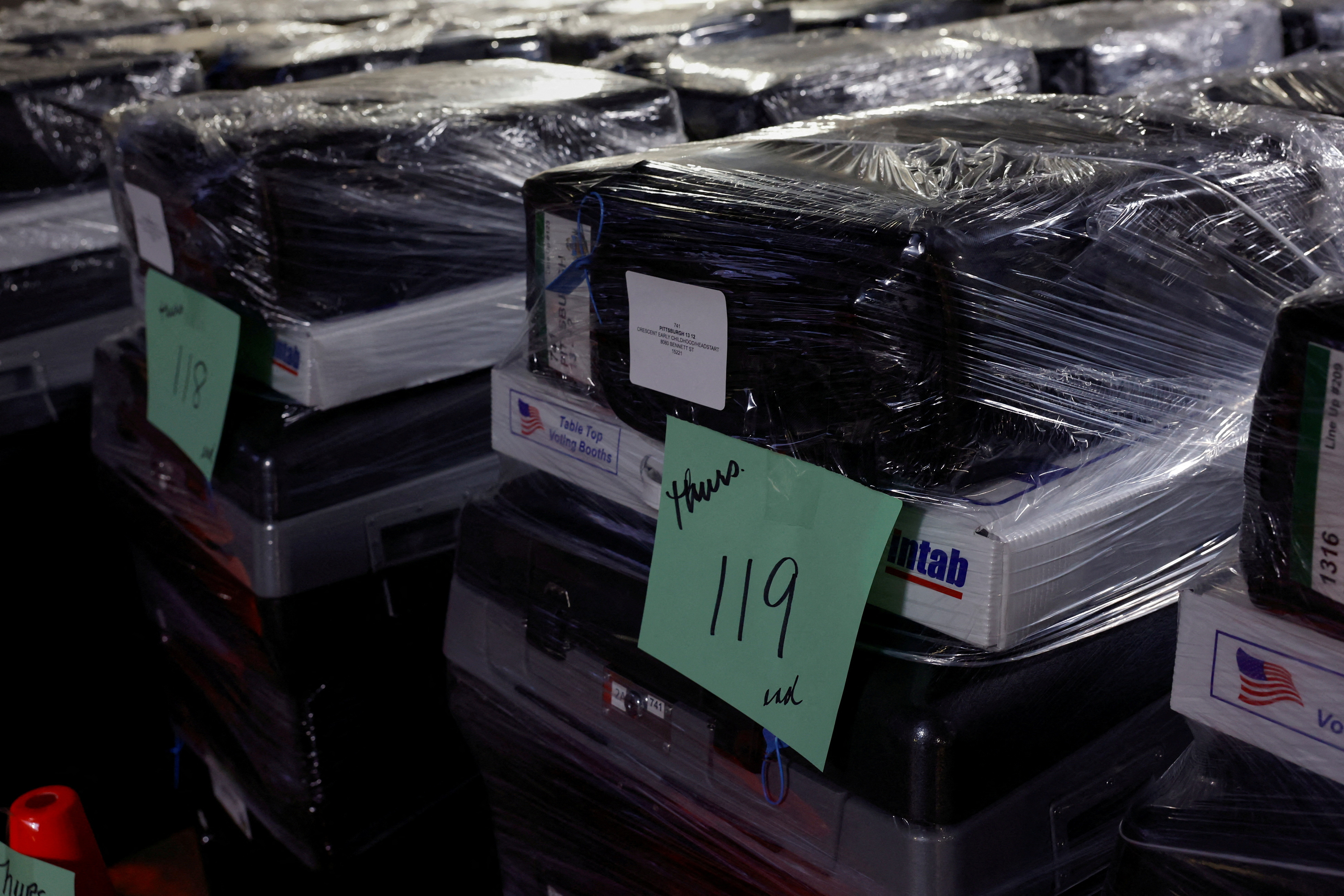 FILE PHOTO: Allegheny County Elections Warehouse in Pittsburgh