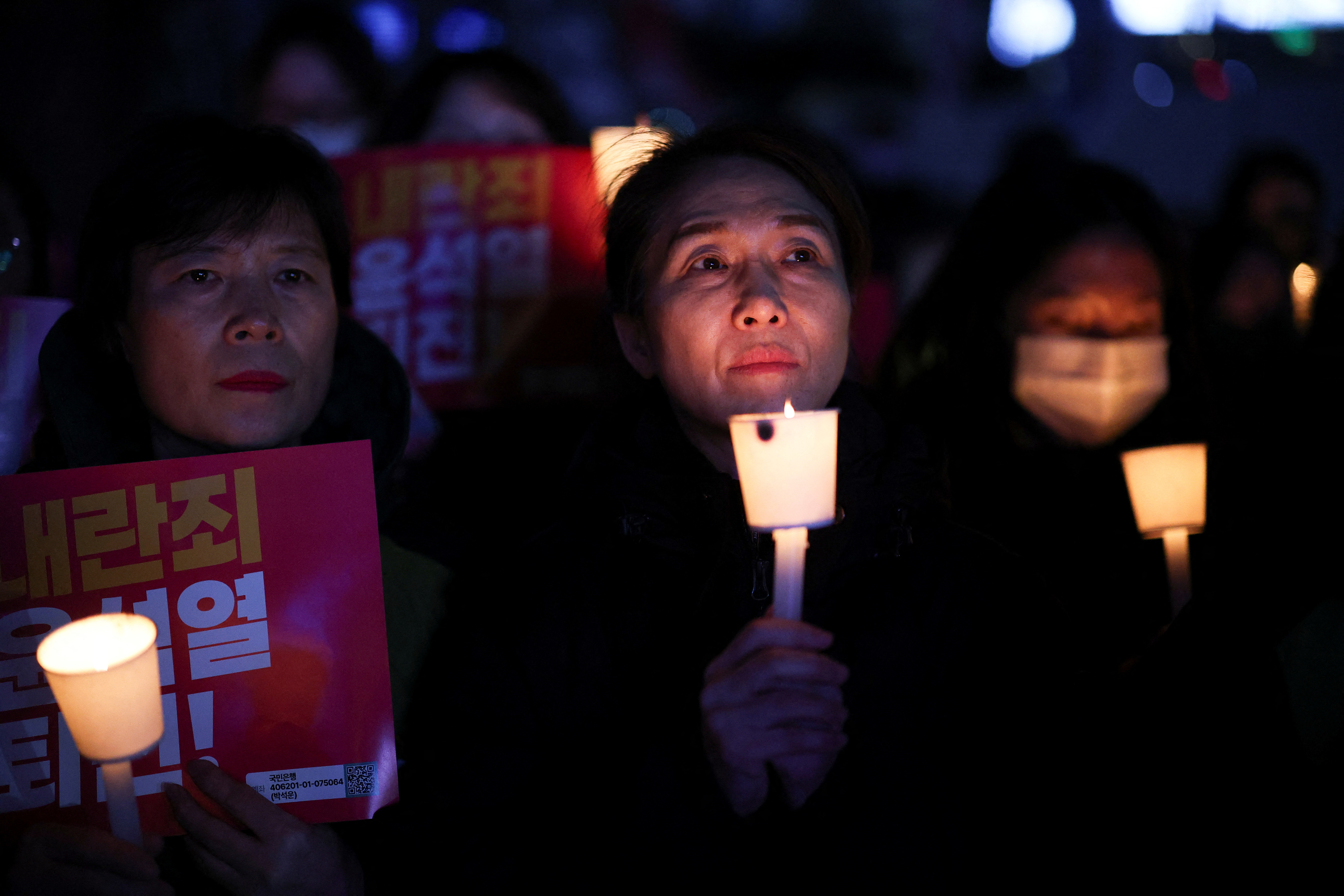 People rally calling for the resignation of South Korean President Yoon Suk Yeol, in Seoul