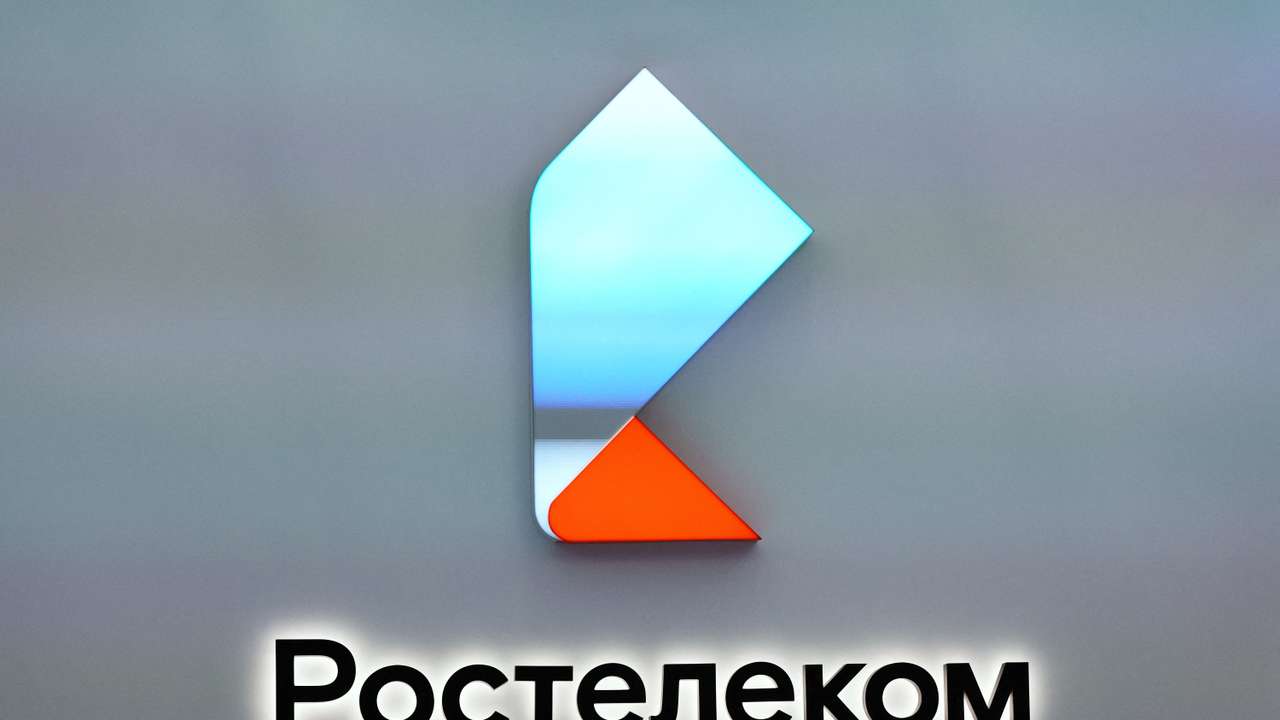 FILE PHOTO: The logo of Russian digital services provider Rostelecom