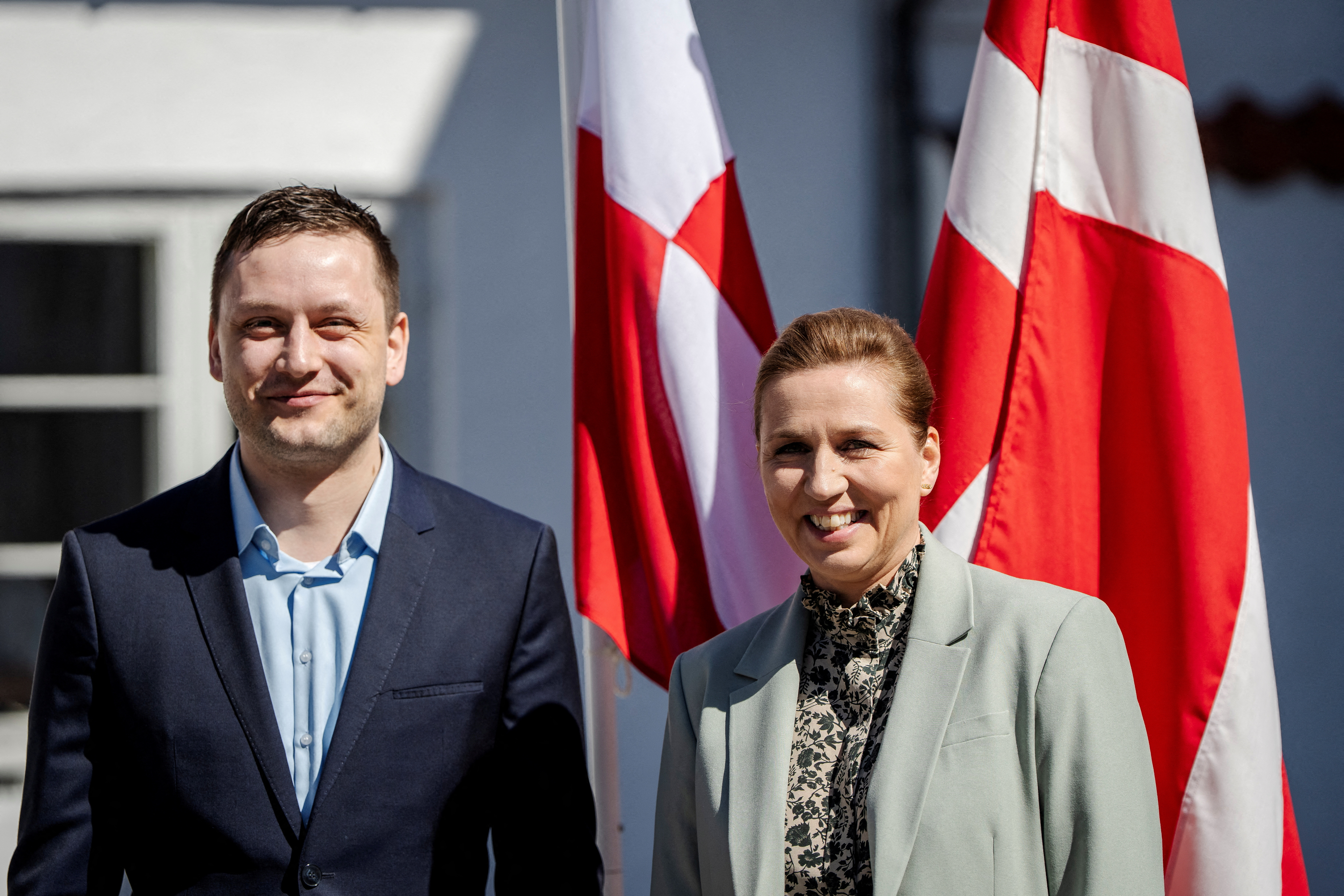 FILE PHOTO: Denmark's Prime Minister Frederiksen receives Greenland's Prime Minister Nielsen