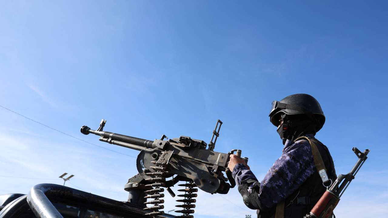 Houthi supporters demonstrate in solidarity with Iran, in Sanaa