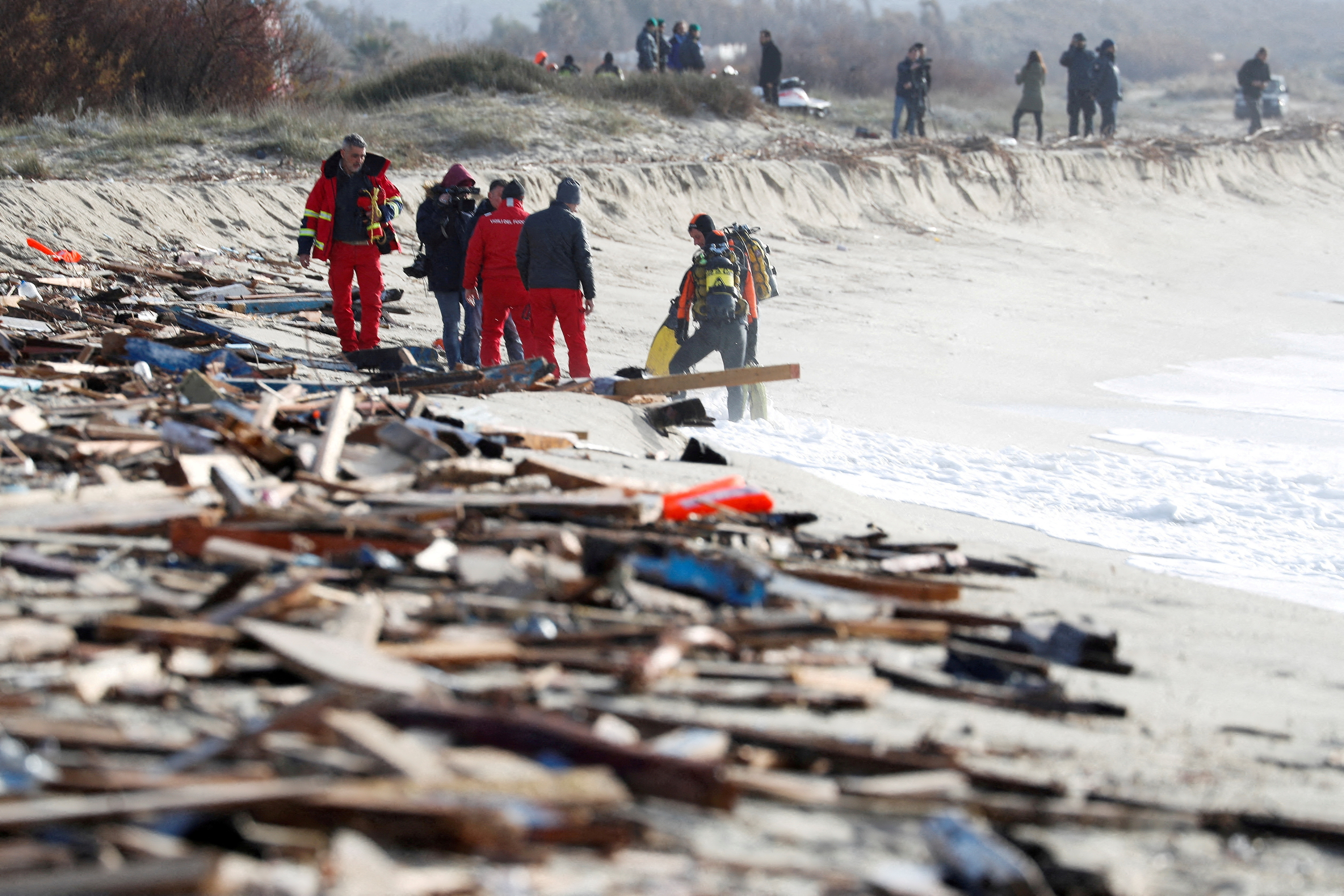 FILE PHOTO: FILE PHOTO: Aftermath of deadly migrant shipwreck in Steccato di Cutro near Crotone