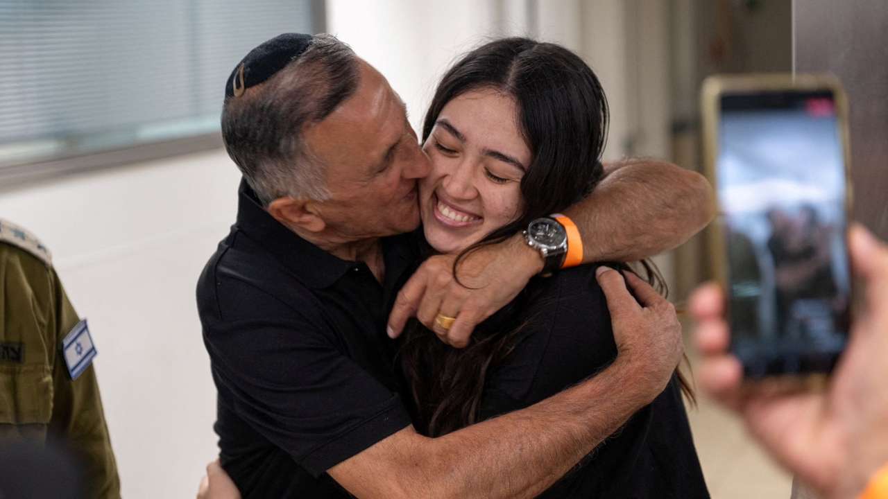 Former hostages rescued from the Gaza Strip on June 8 reunite with loved ones in Israel