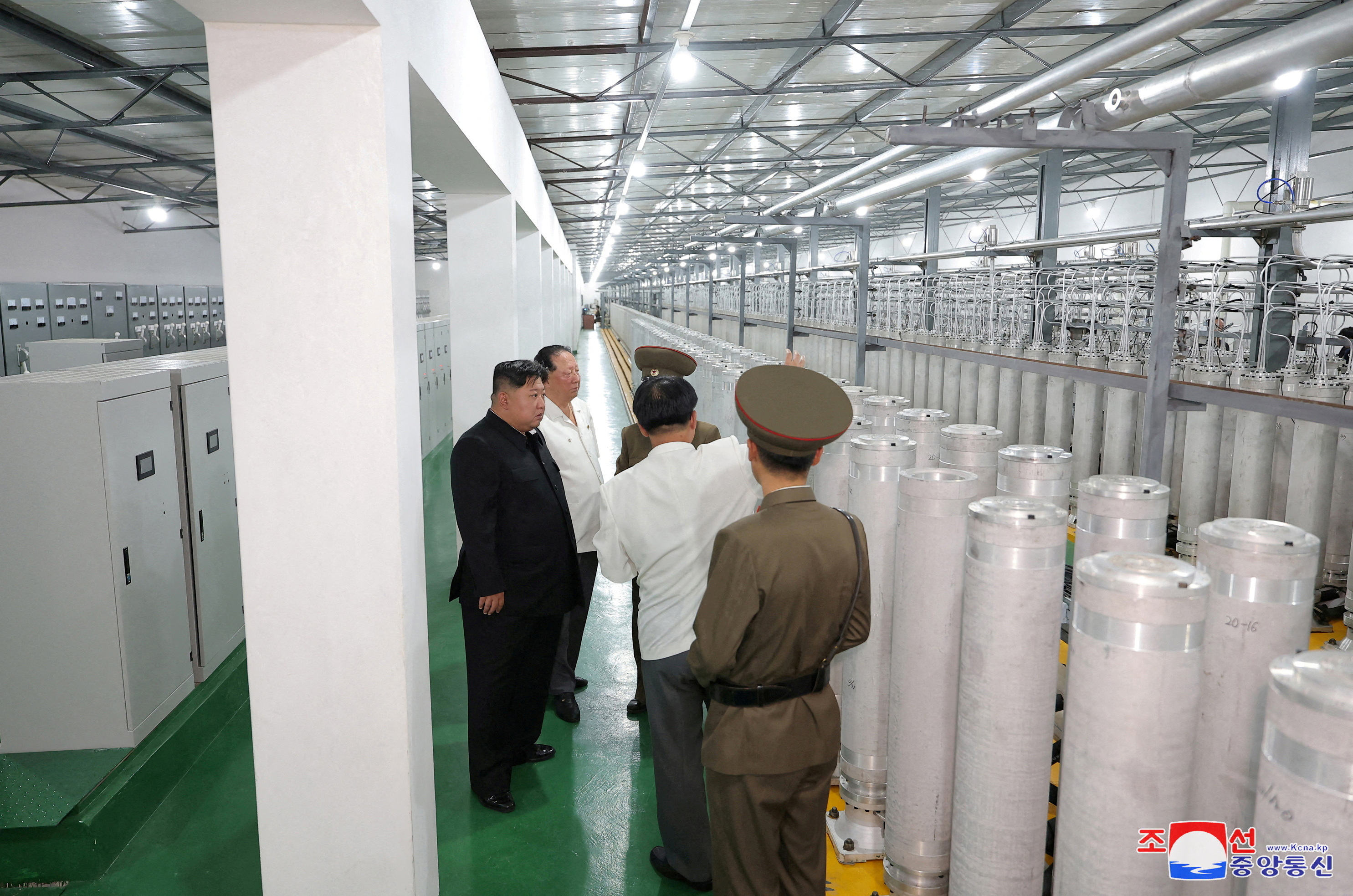 FILE PHOTO: North Korean leader Kim Jong Un tours facilities during a visit to the Nuclear Weapons Institute and the production base of weapon-grade nuclear materials