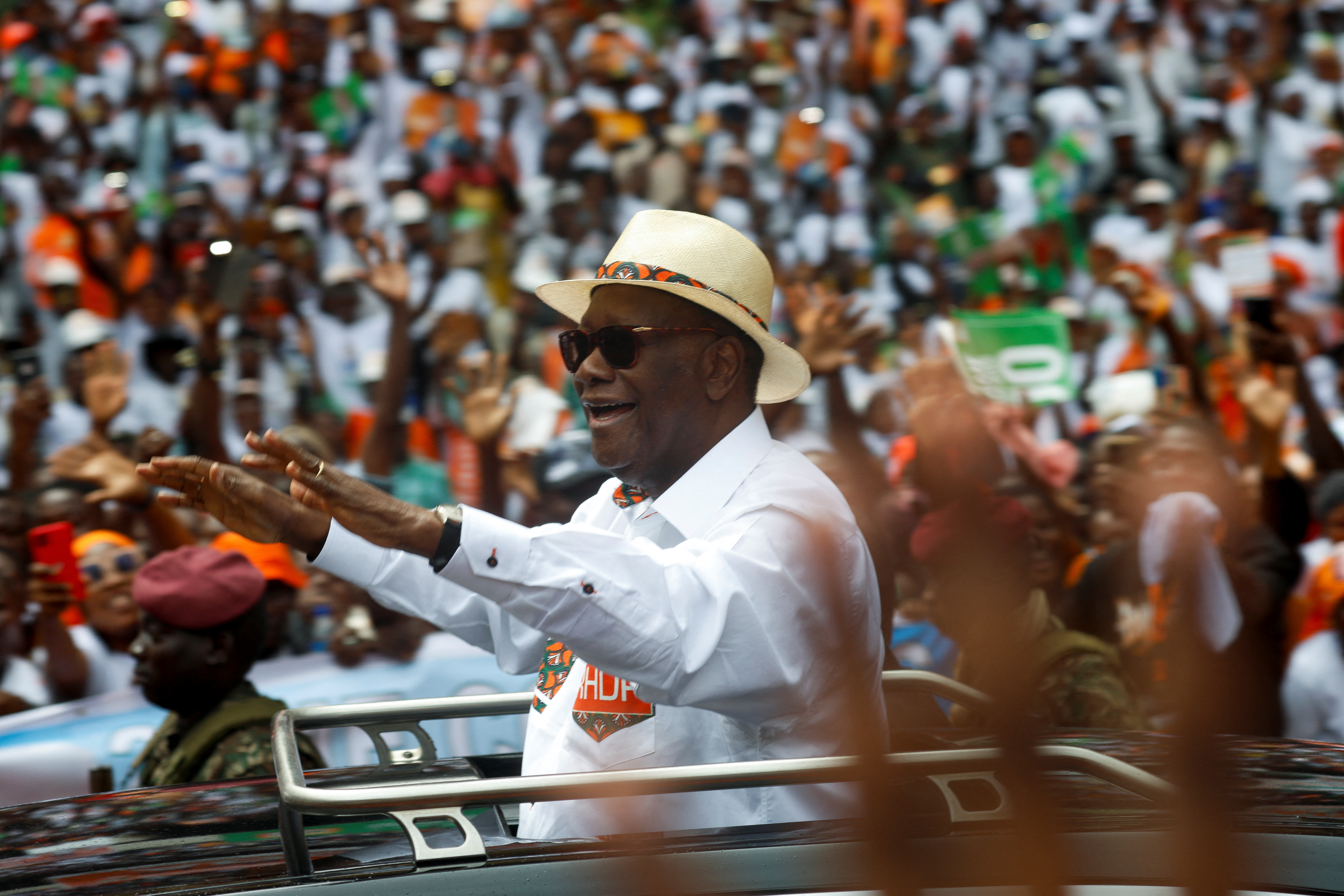 Ivory Coast ruling party holds congress, in Anyama