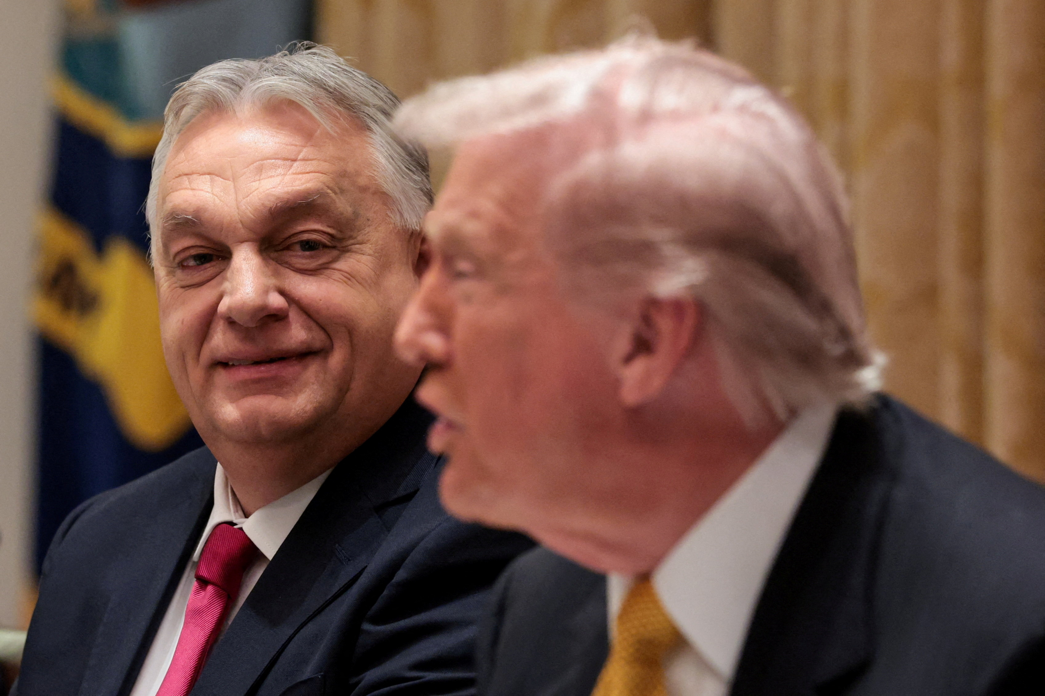 FILE PHOTO: U.S. President Trump meets with Hungary's Prime Minister Orban at the White House