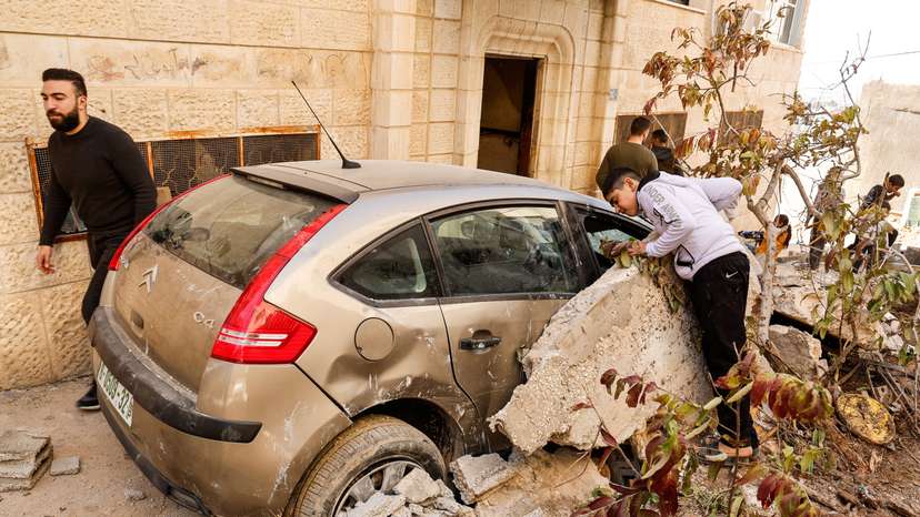 Aftermath of an Israeli raid in Jenin