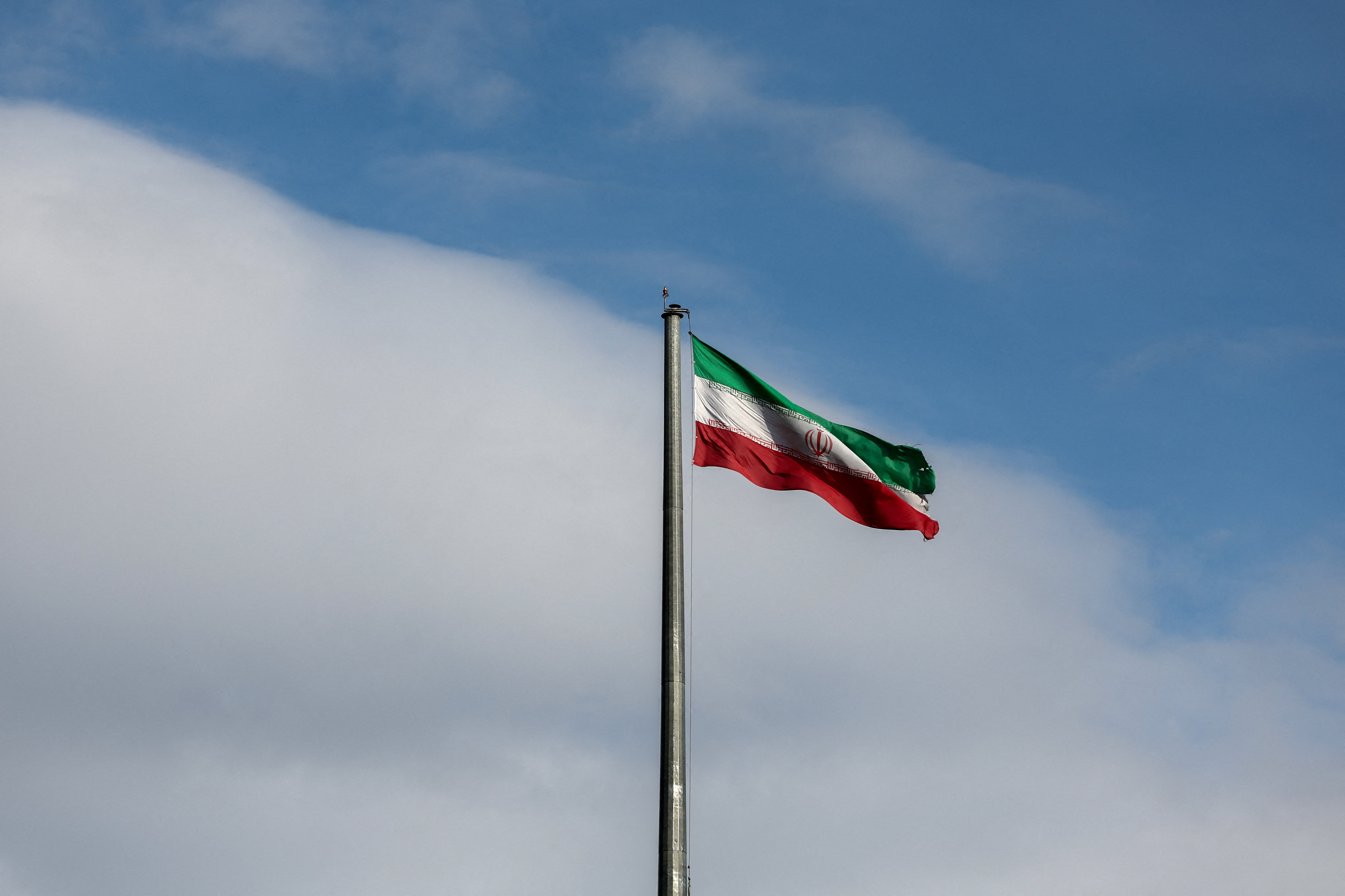 Iranian flag in Tehran
