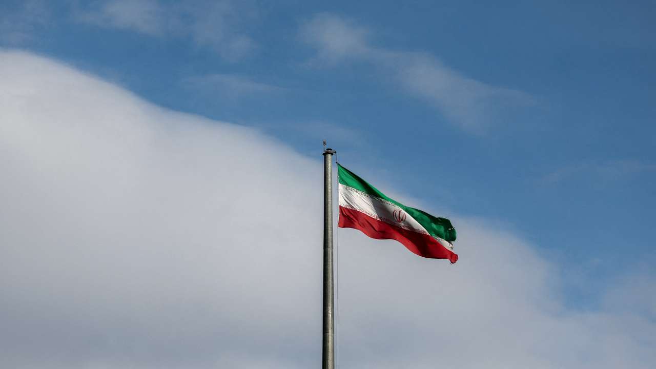Iranian flag in Tehran