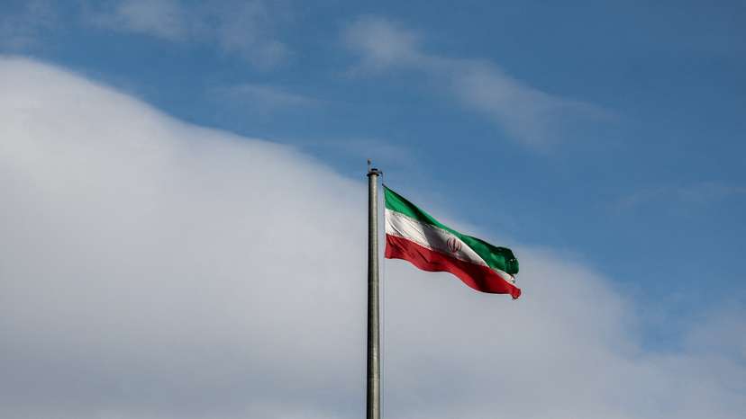 Iranian flag in Tehran
