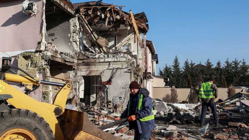 Aftermath of a Russian missile attack in Odesa