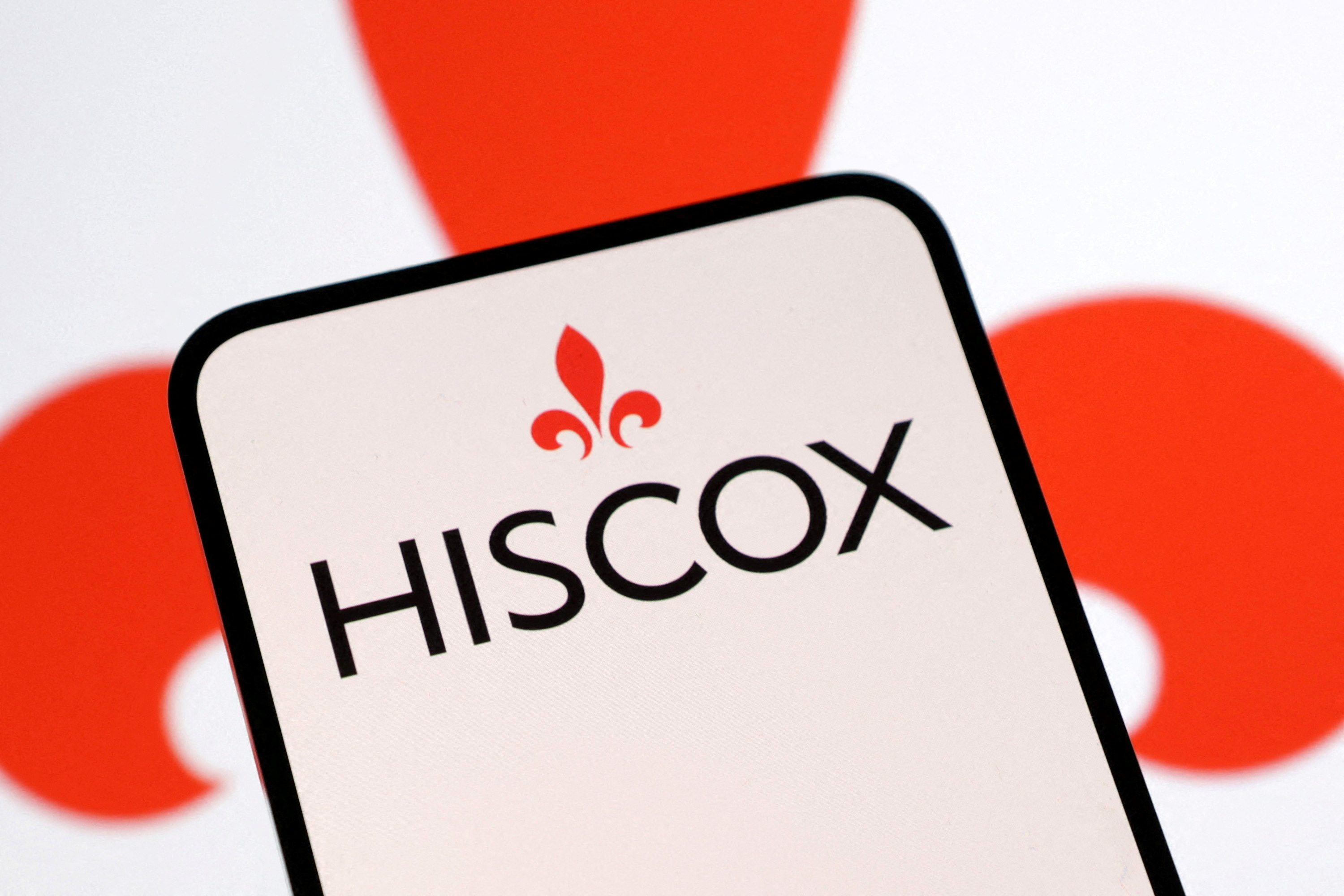 FILE PHOTO: Illustration shows Hiscox logo