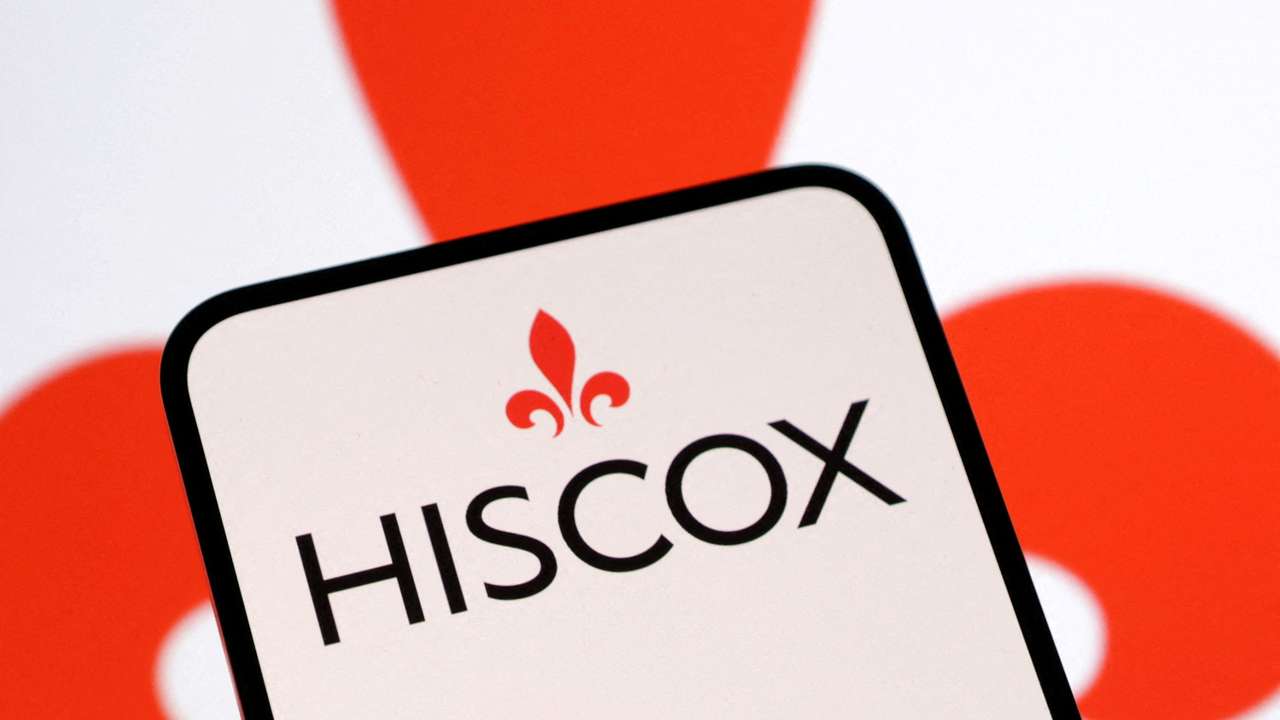 FILE PHOTO: Illustration shows Hiscox logo