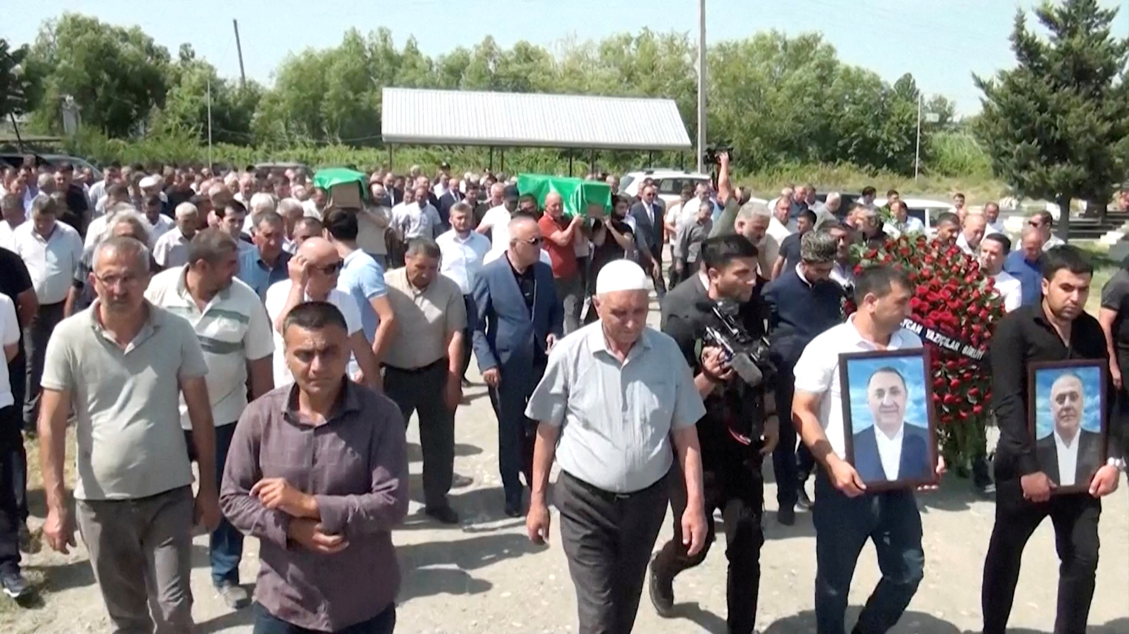 FILE PHOTO: Azerbaijani men arrested by Russia were beaten to death, Baku says