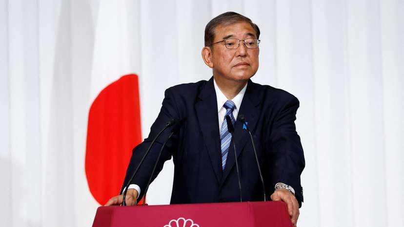 Japanese PM Ishiba holds press conference after general election, in Tokyo