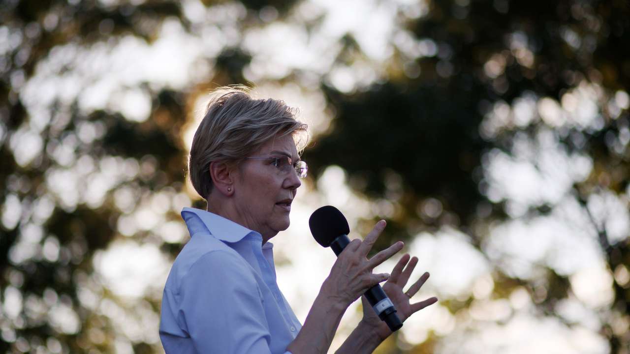 U.S. Senator Elizabeth Warren meets with voters in Newburyport
