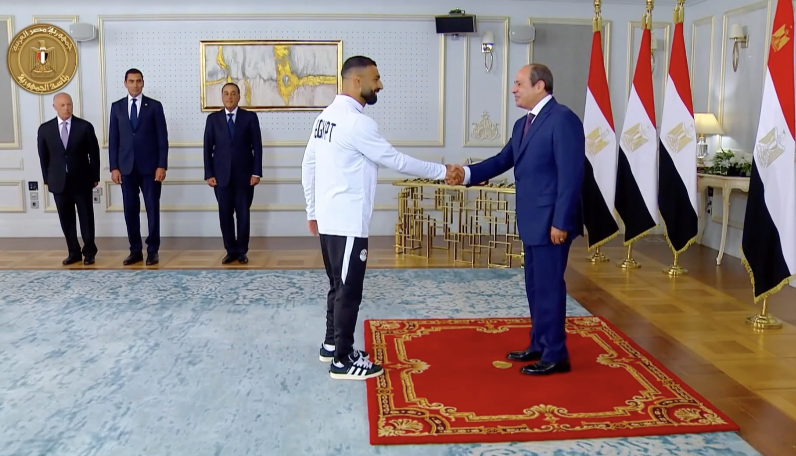 El-Sisi honours Egypt team 