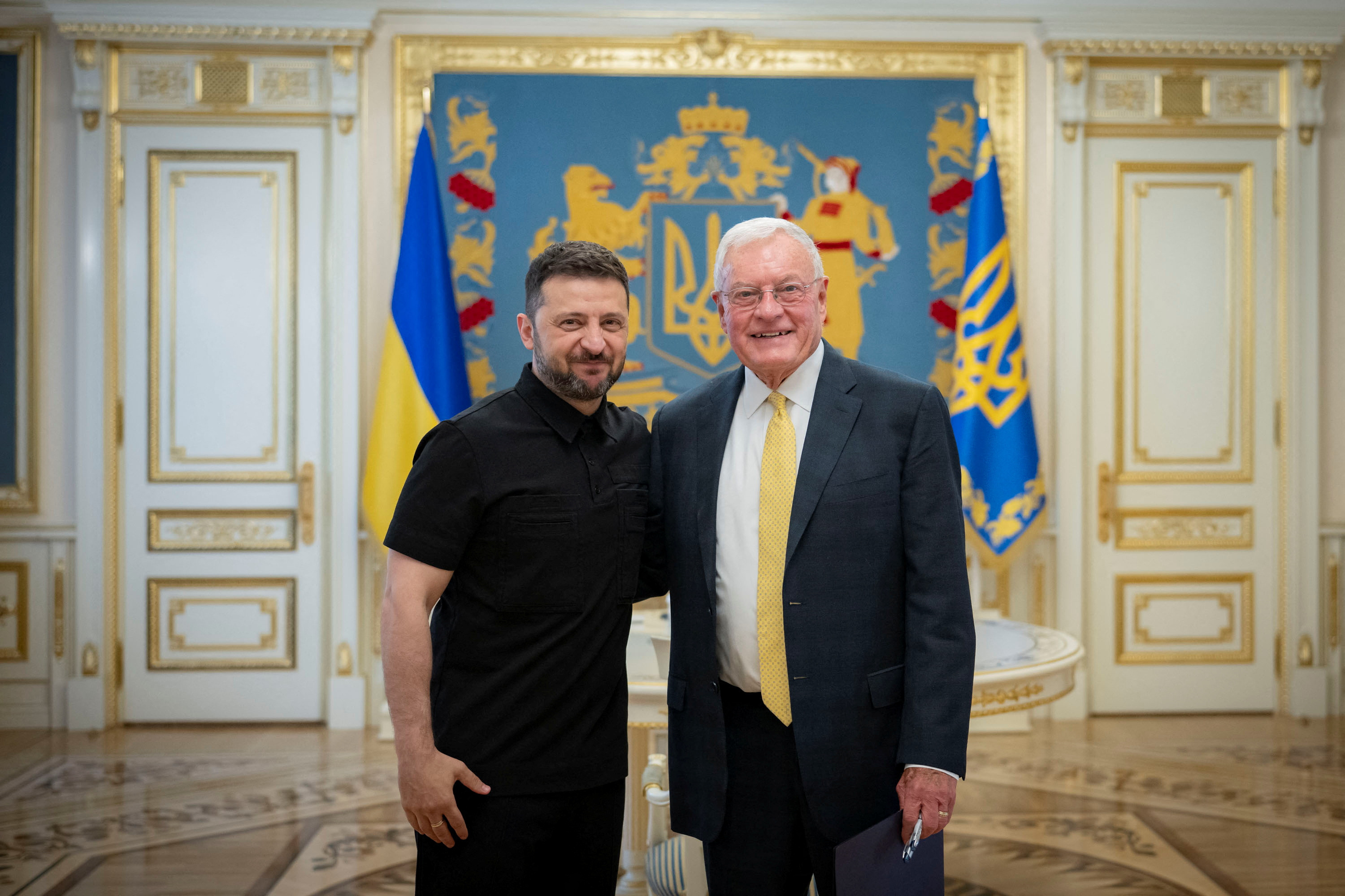 Ukraine's President Zelenskiy meets with U.S. Special Envoy for Ukraine Kellogg, in Kyiv