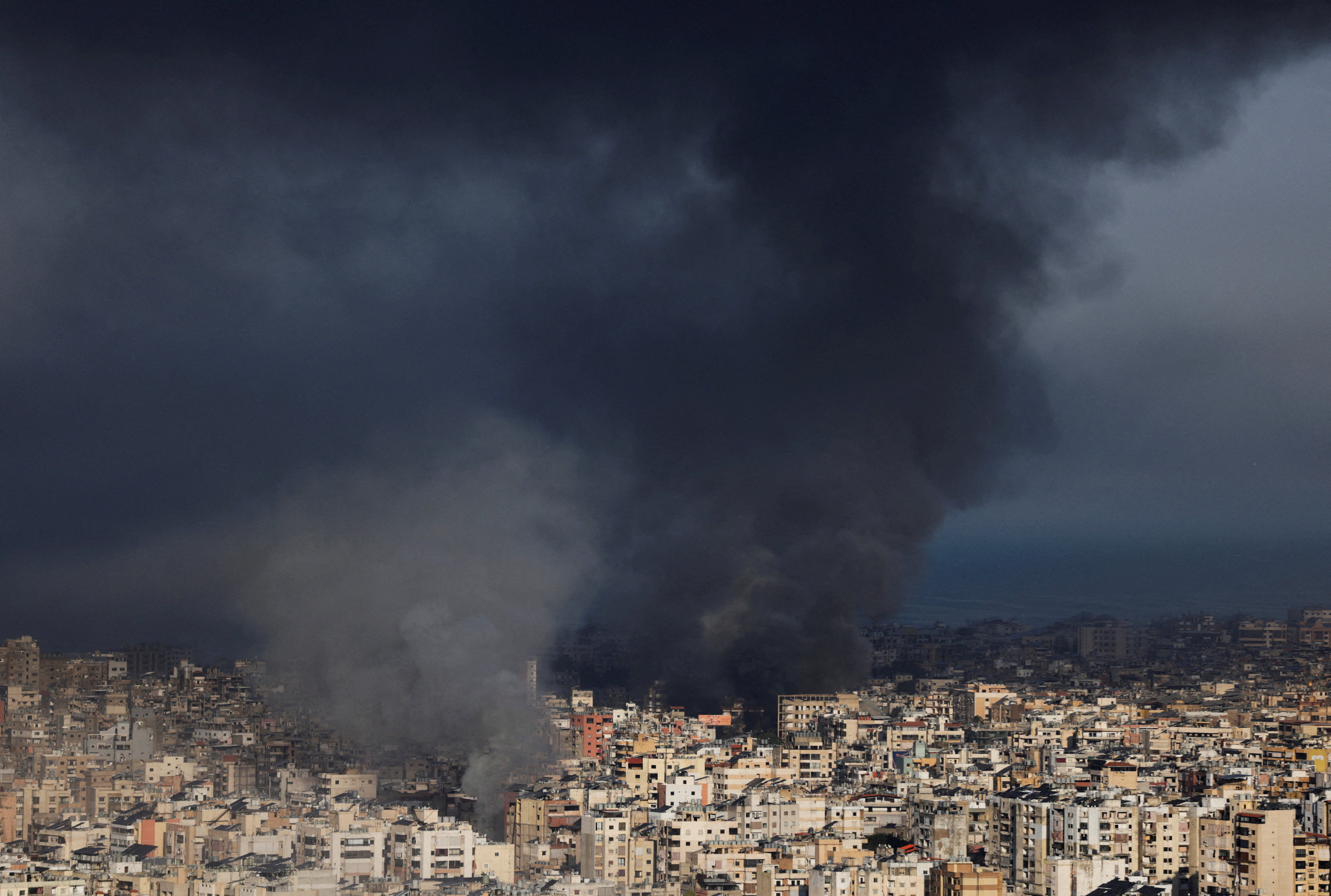 Escalation between Hezbollah and Israel, amid the U.S.-Israeli conflict with Iran, in Beirut