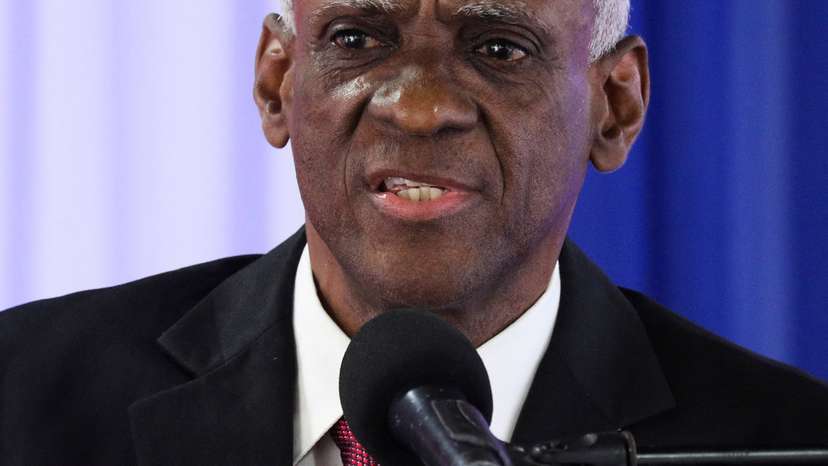 Haiti transition council names former senate leader Edgard Leblanc as president, in Port-au-Prince