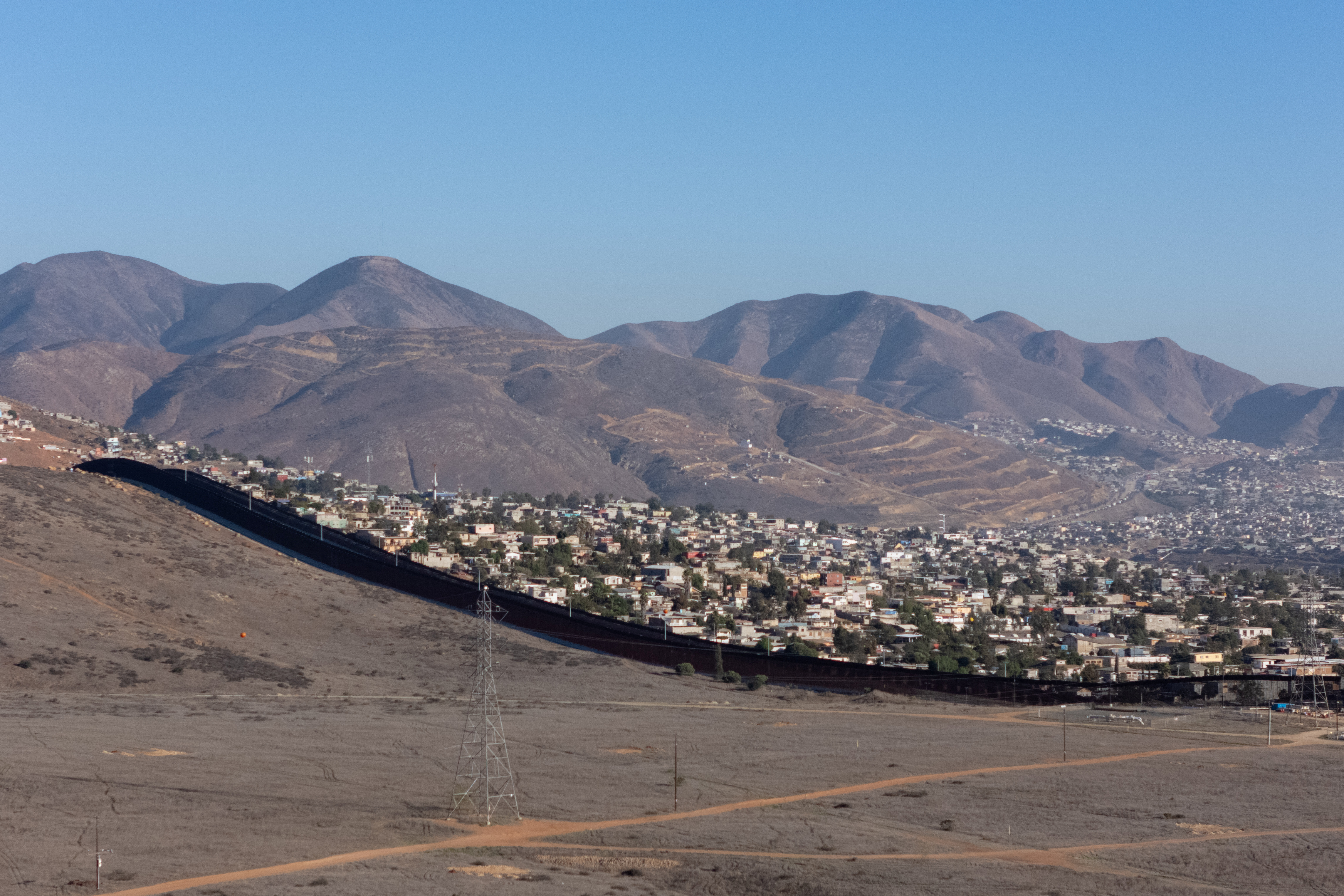 The U.S.-Mexico border walls from San Diego